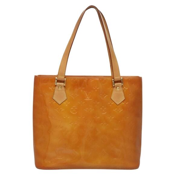 LOUIS VUITTON Monogram Vernis Houston Hand Bag Jaune M91121 - Picture 2 of 13